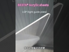Résistance aux intempéries Guide de lumière LED Feuille acrylique 2,8 mm-150 mm Durable