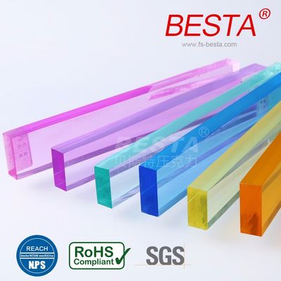 ITS Orange Light Guide Acrylic Sheet 10mm Colored Flexible Plexiglass Sheets