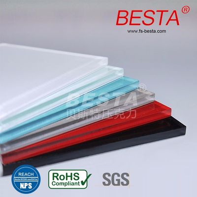 ITS Orange Light Guide Acrylic Sheet 10mm Colored Flexible Plexiglass Sheets