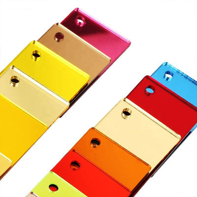 5mm 6mm Flexible Mirrored Plastic Sheet Coloured Acrylic Mirror Sheet  For Wall